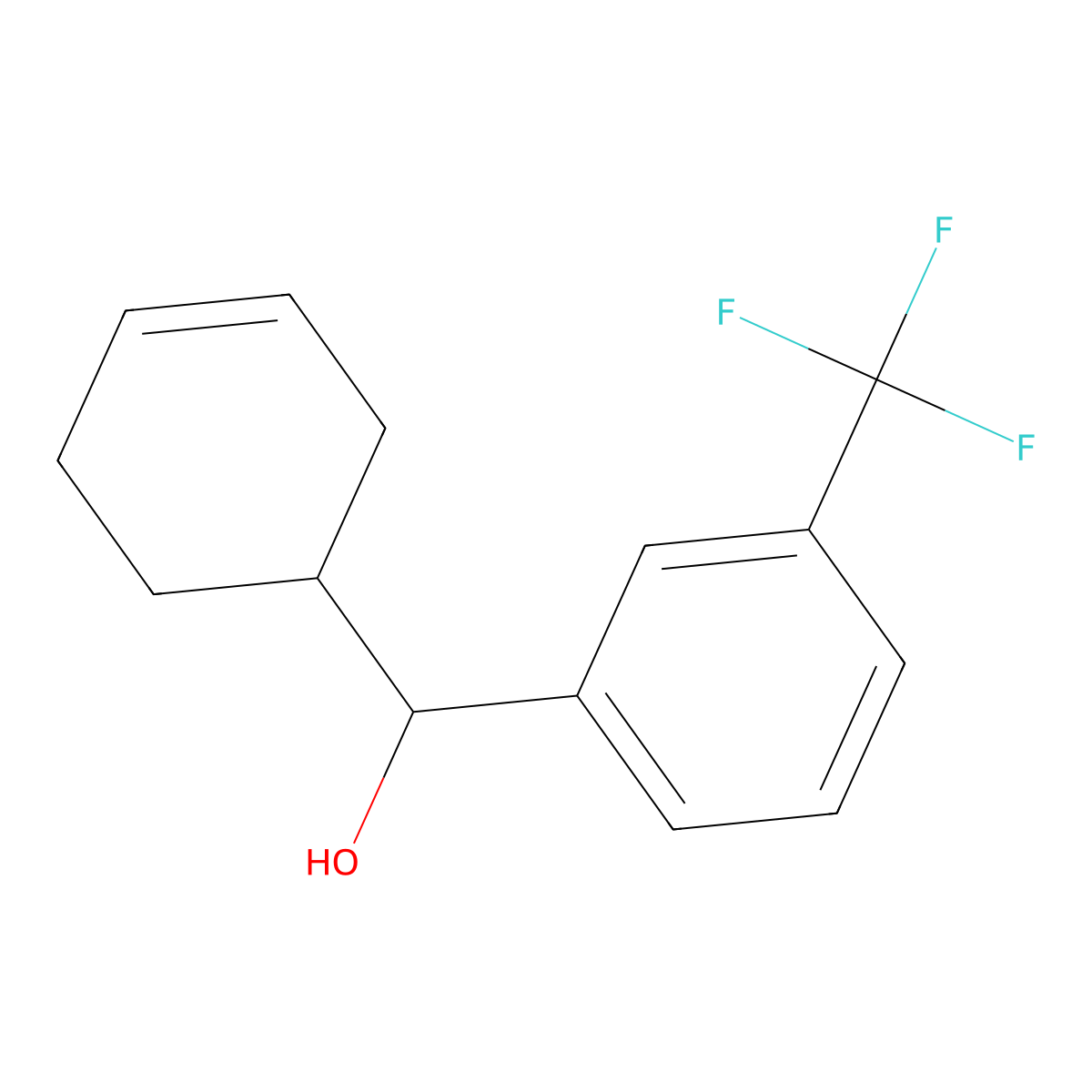 alpha-3-Cyclohexen-1-yl-3-(trifluoromethyl)benZenemethanol molecular structure, CAS 1409771-10-3
