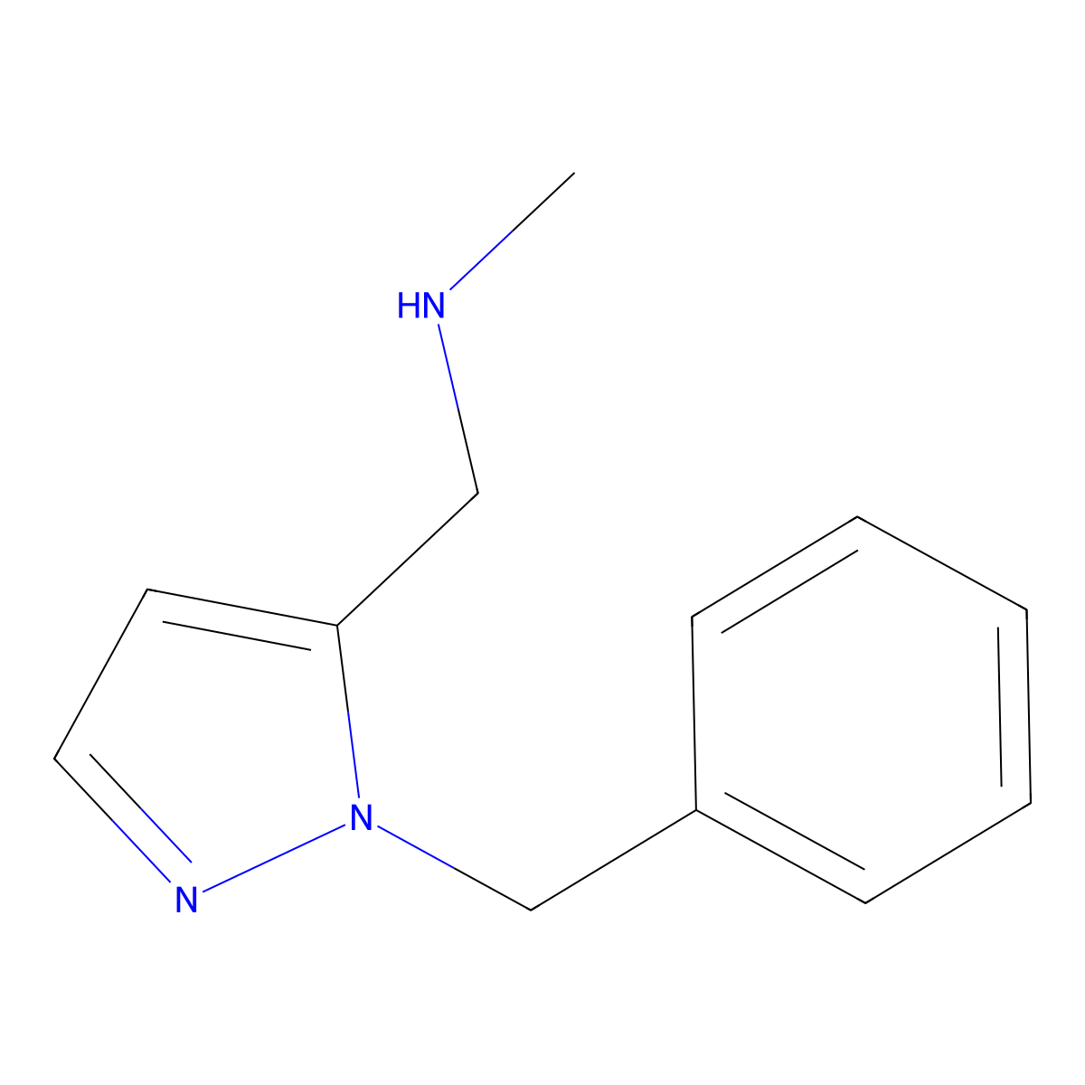 1-(1-Benzyl-1h-pyrazol-5-yl)-N-methylmethanamine molecular structure, CAS 1409790-73-3