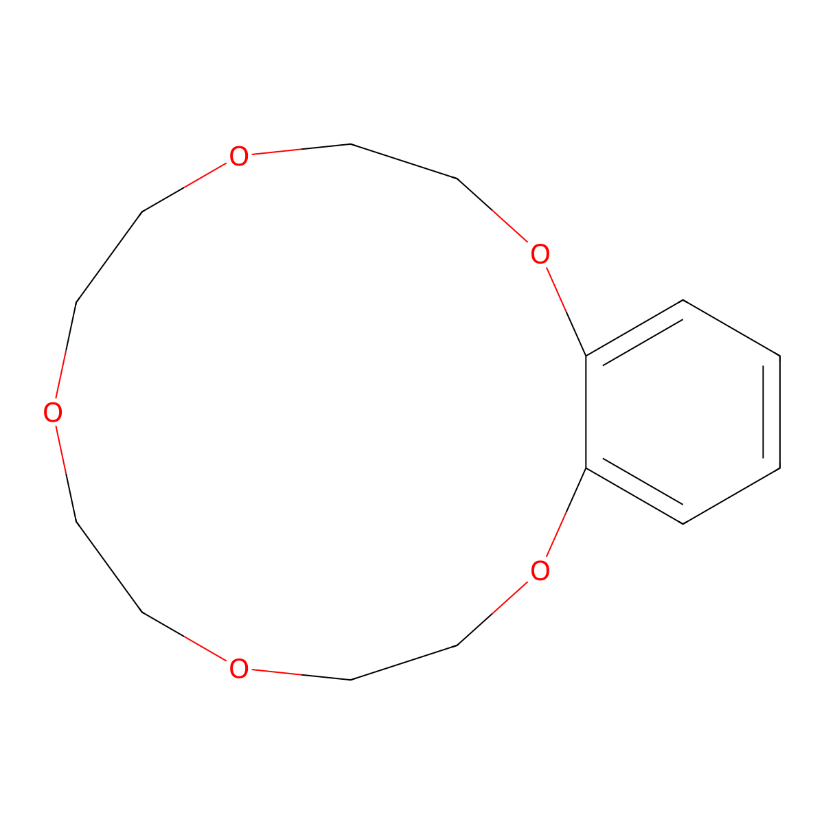 Benzo-15-crown-5 , Benzo-15-crown-5 molecular structure, CAS 14098-44-3