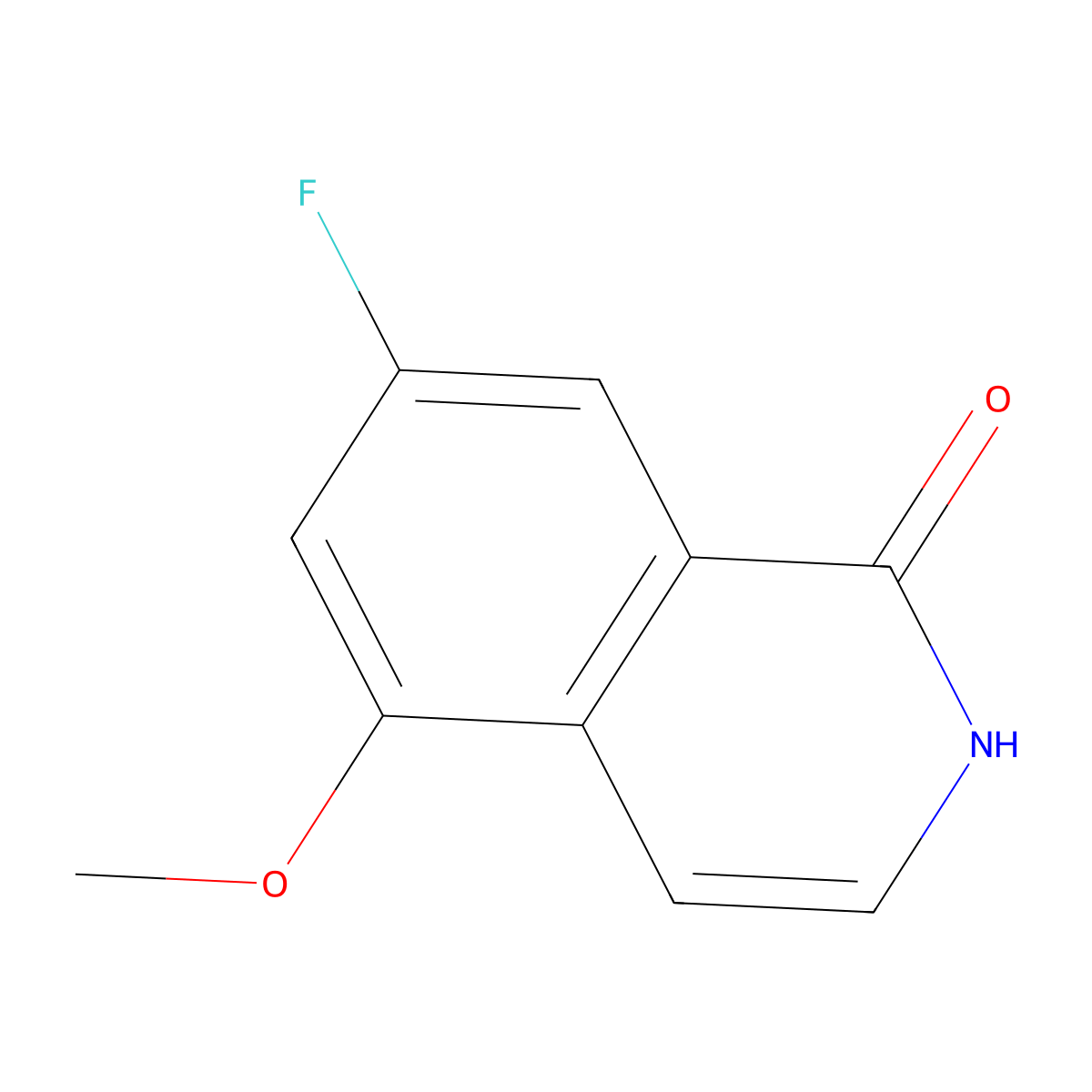 7-Fluoro-5-methoxyisoquinolin-1-OL molecular structure, CAS 1409950-66-8