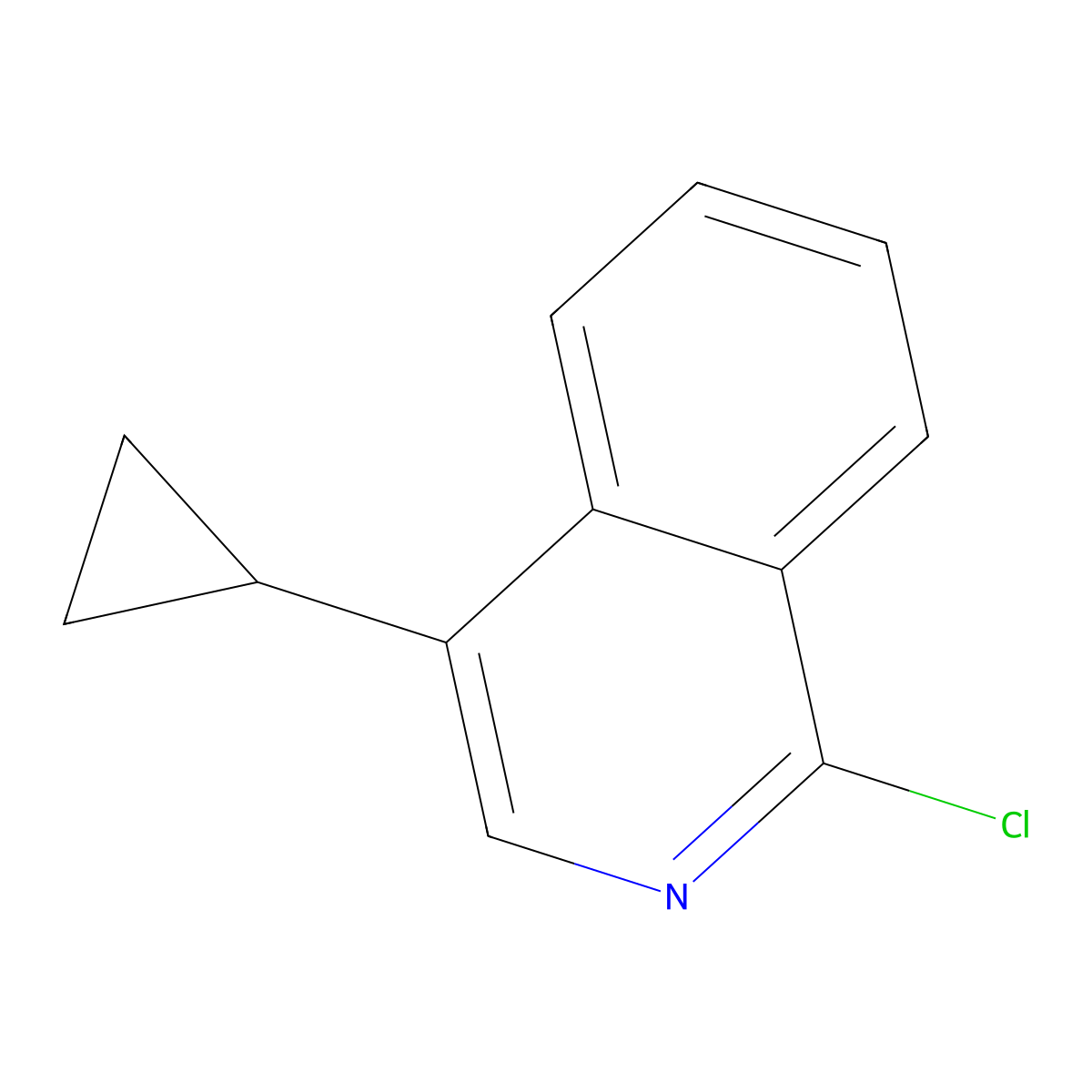 1-Chloro-4-cyclopropylisoquinoline molecular structure, CAS 1409964-40-4