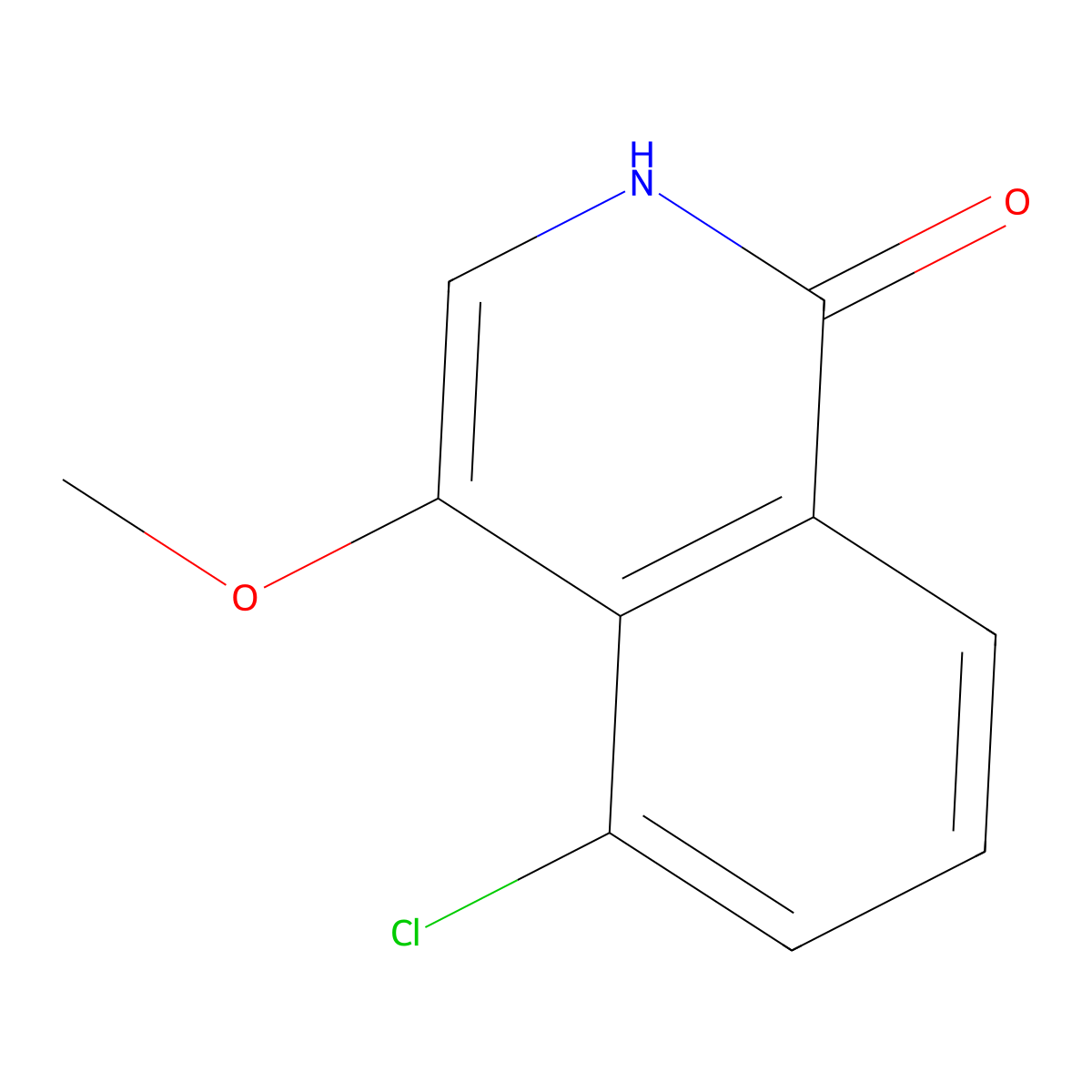 5-Chloro-4-methoxyisoquinolin-1(2H)-one molecular structure, CAS 1409965-24-7