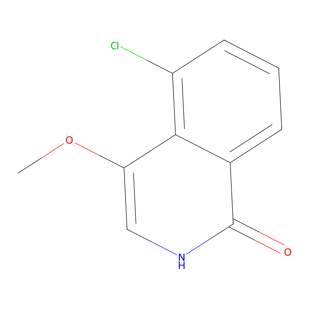 5-Chloro-4-methoxyisoquinolin-1(2H)-one molecular structure, CAS 1409965-24-7