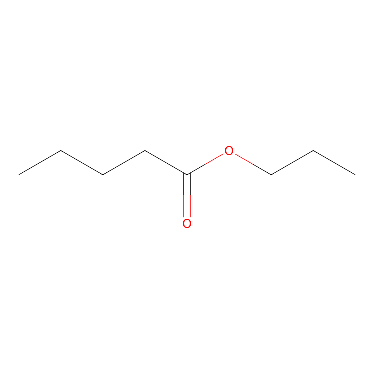 Dipropyl Acetate molecular structure, CAS 141-06-0