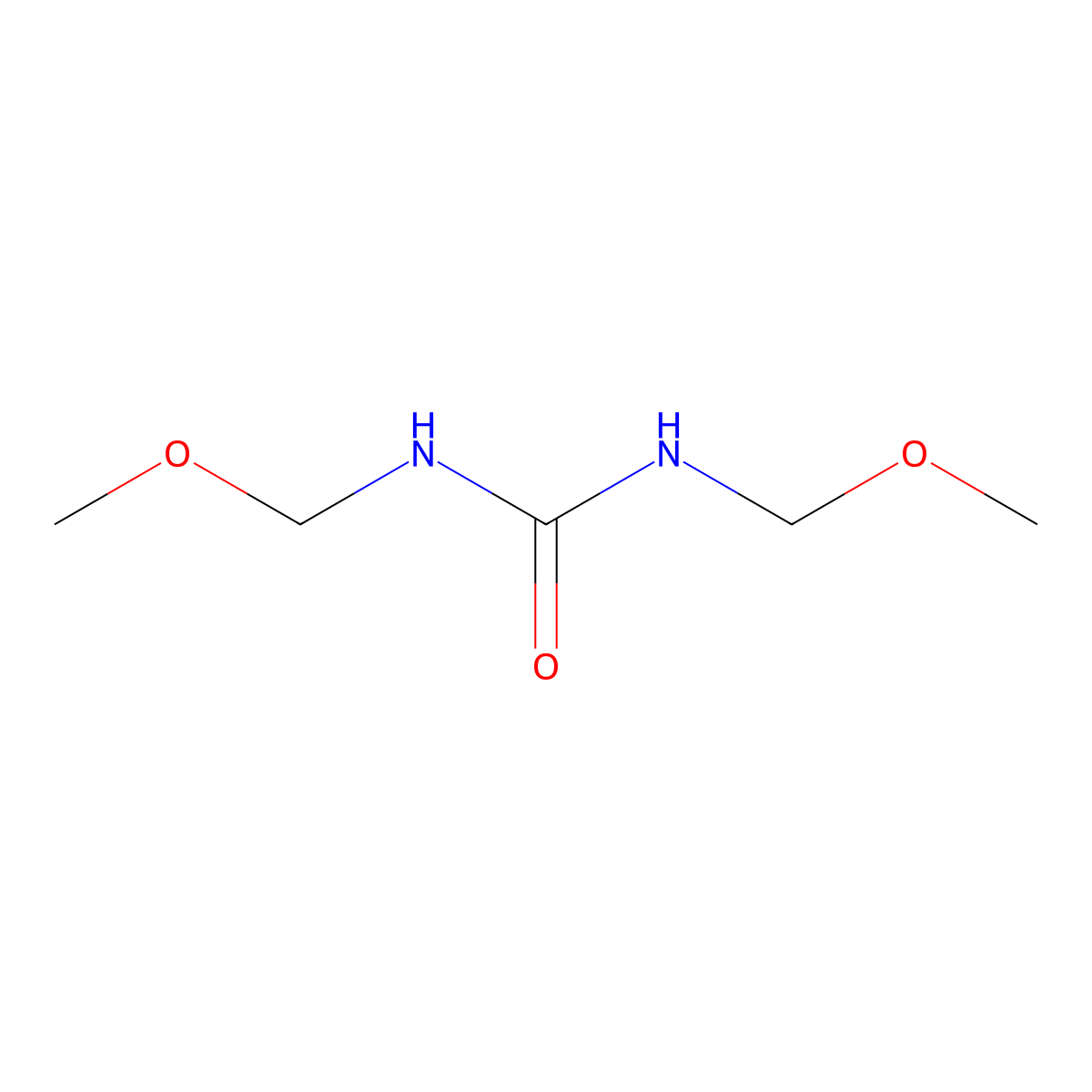 1,3-Bis(methoxymethyl)urea molecular structure, CAS 141-07-1