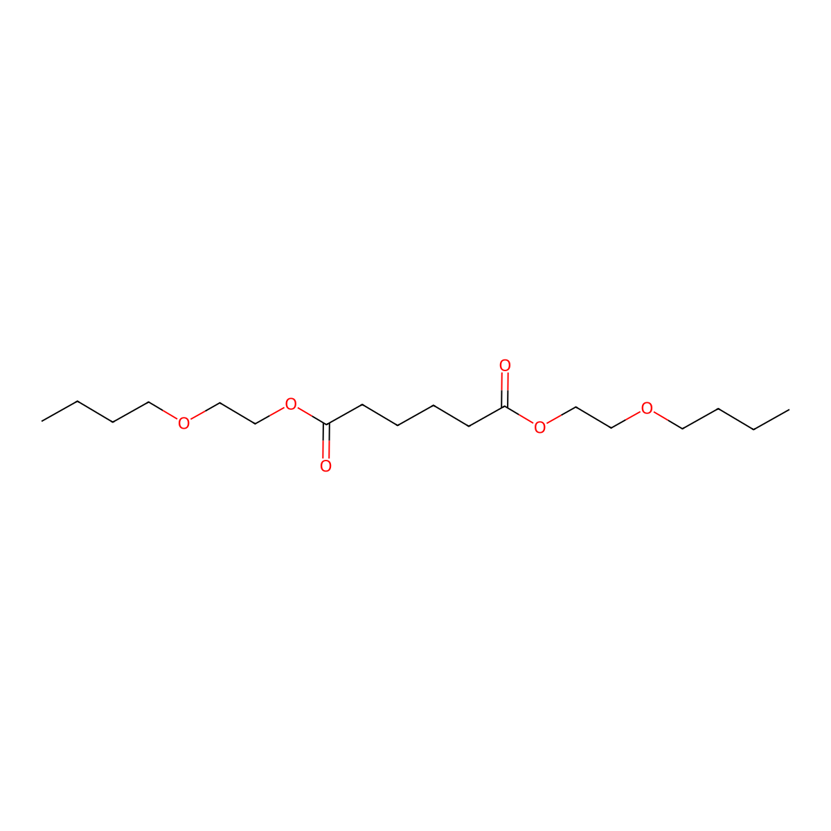 Bis(2-butoxyethyl) adipate molecular structure, CAS 141-18-4