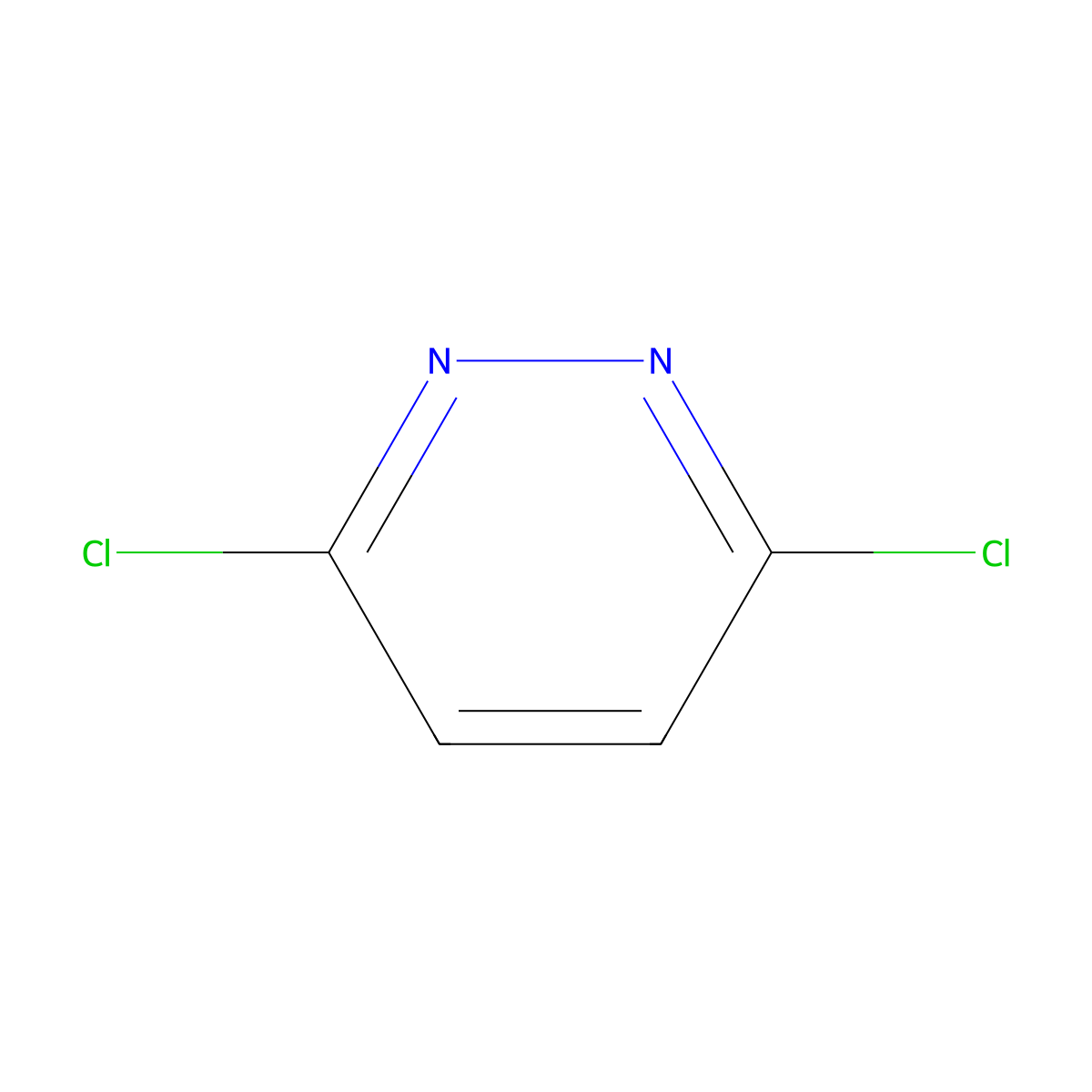 3,6-Dichloropyridazine molecular structure, CAS 141-30-0