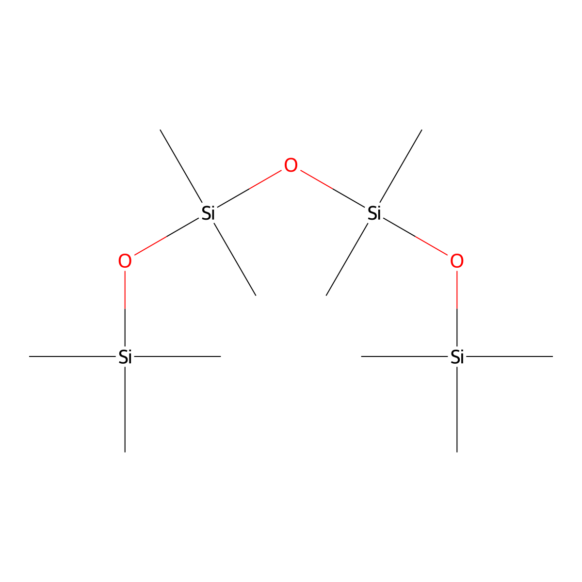 Decamethyltetrasiloxane molecular structure, CAS 141-62-8