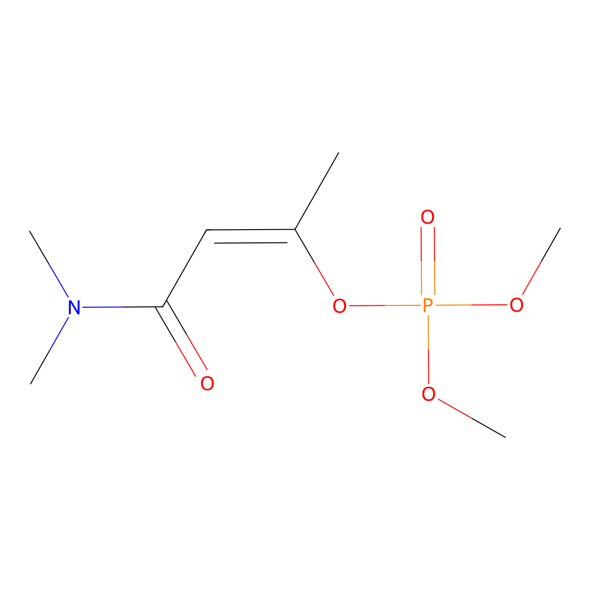 Dicrotophos molecular structure, CAS 141-66-2