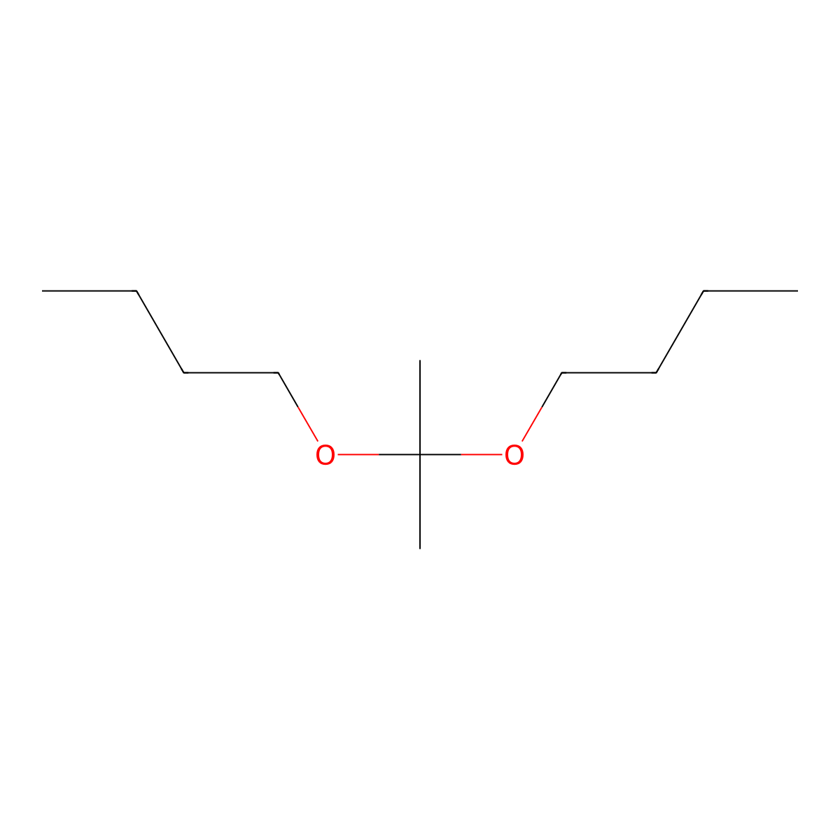 2,2-Dibutoxypropane molecular structure, CAS 141-72-0