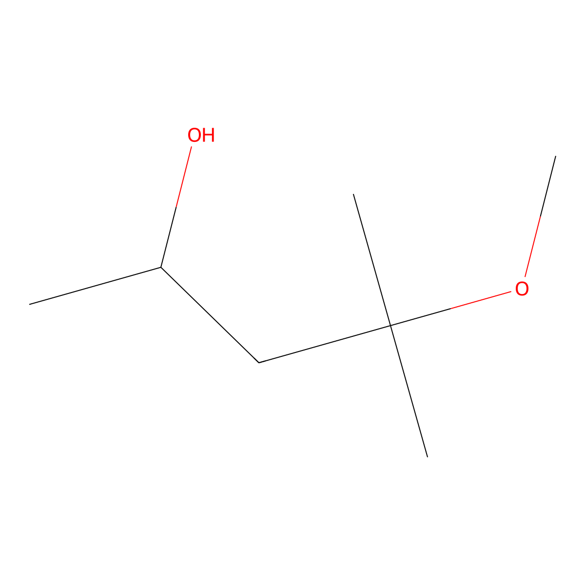 4-Methoxy-4-methyl-2-pentanol molecular structure, CAS 141-73-1