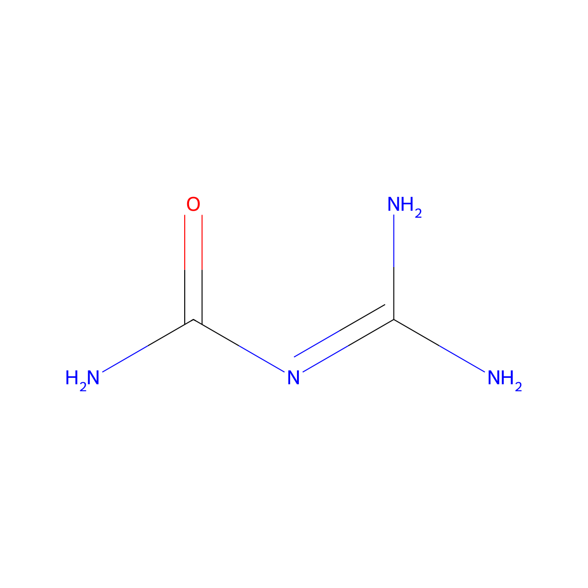 Guanylurea molecular structure, CAS 141-83-3