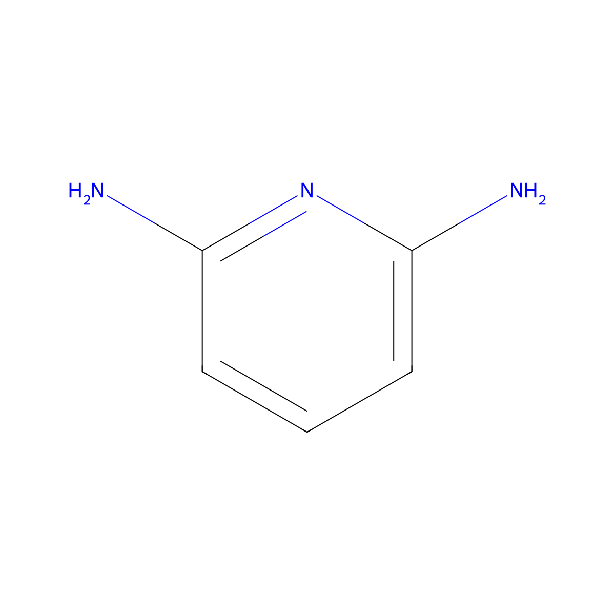2,6-Diaminopyridine molecular structure, CAS 141-86-6