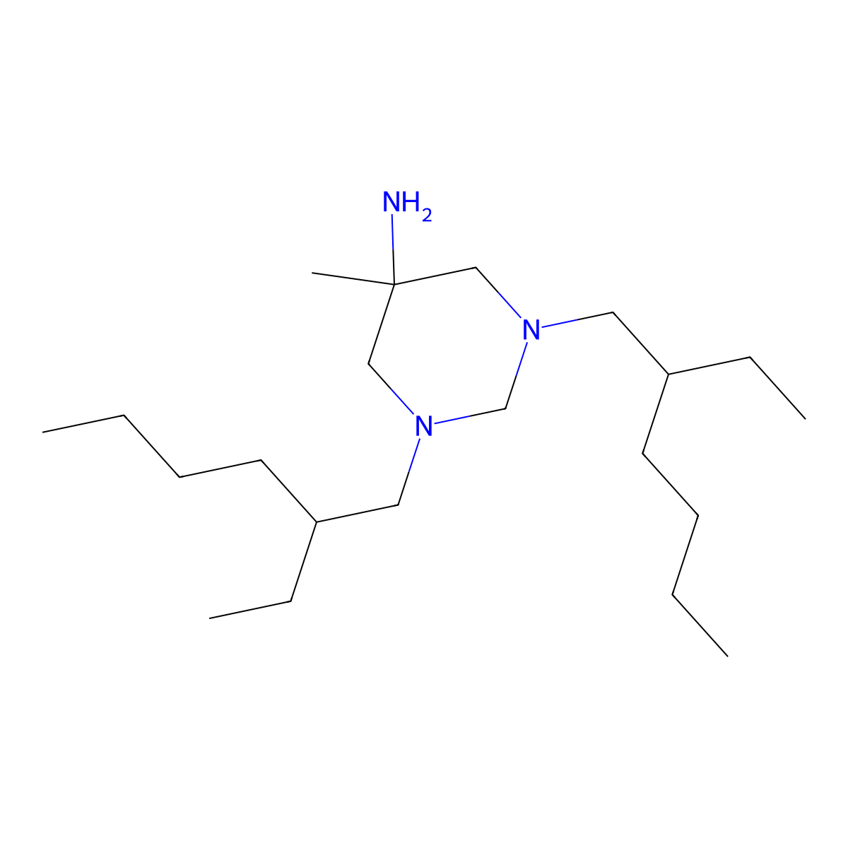 Hexetidine molecular structure, CAS 141-94-6