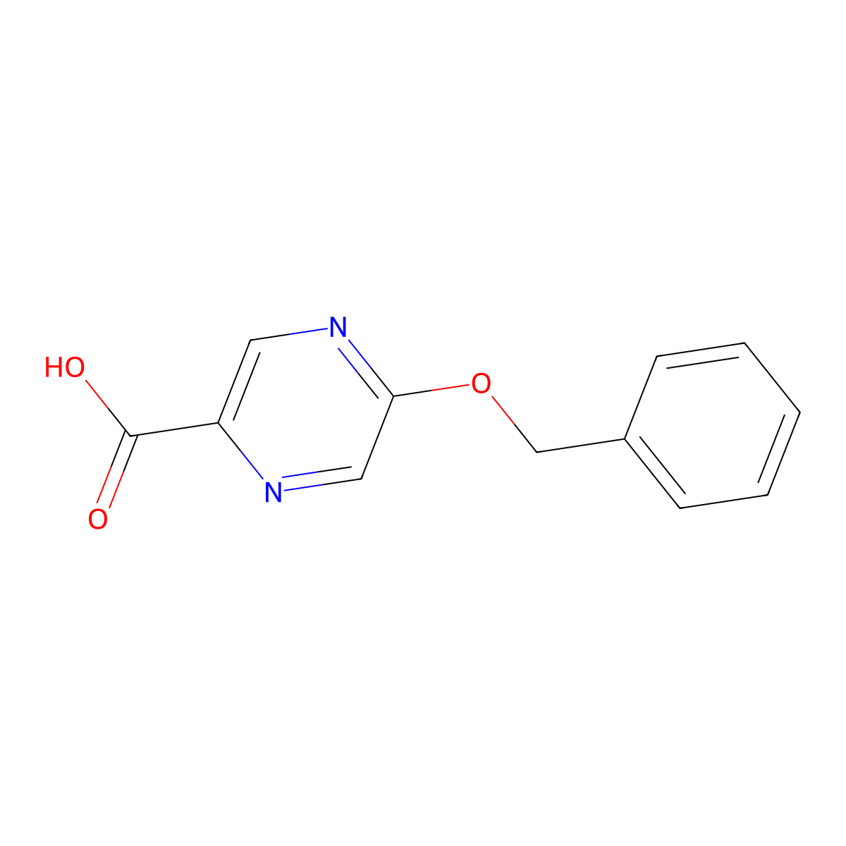 5-(Benzyloxy)pyrazine-2-carboxylic acid molecular structure, CAS 1410093-53-6