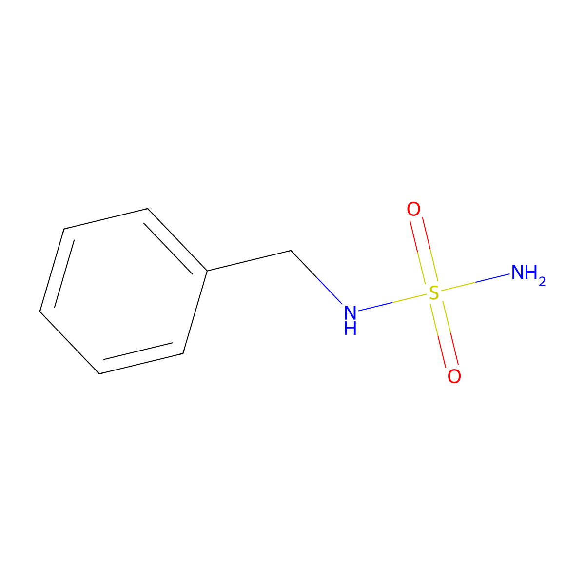 N-benzylaminosulfonamide molecular structure, CAS 14101-58-7