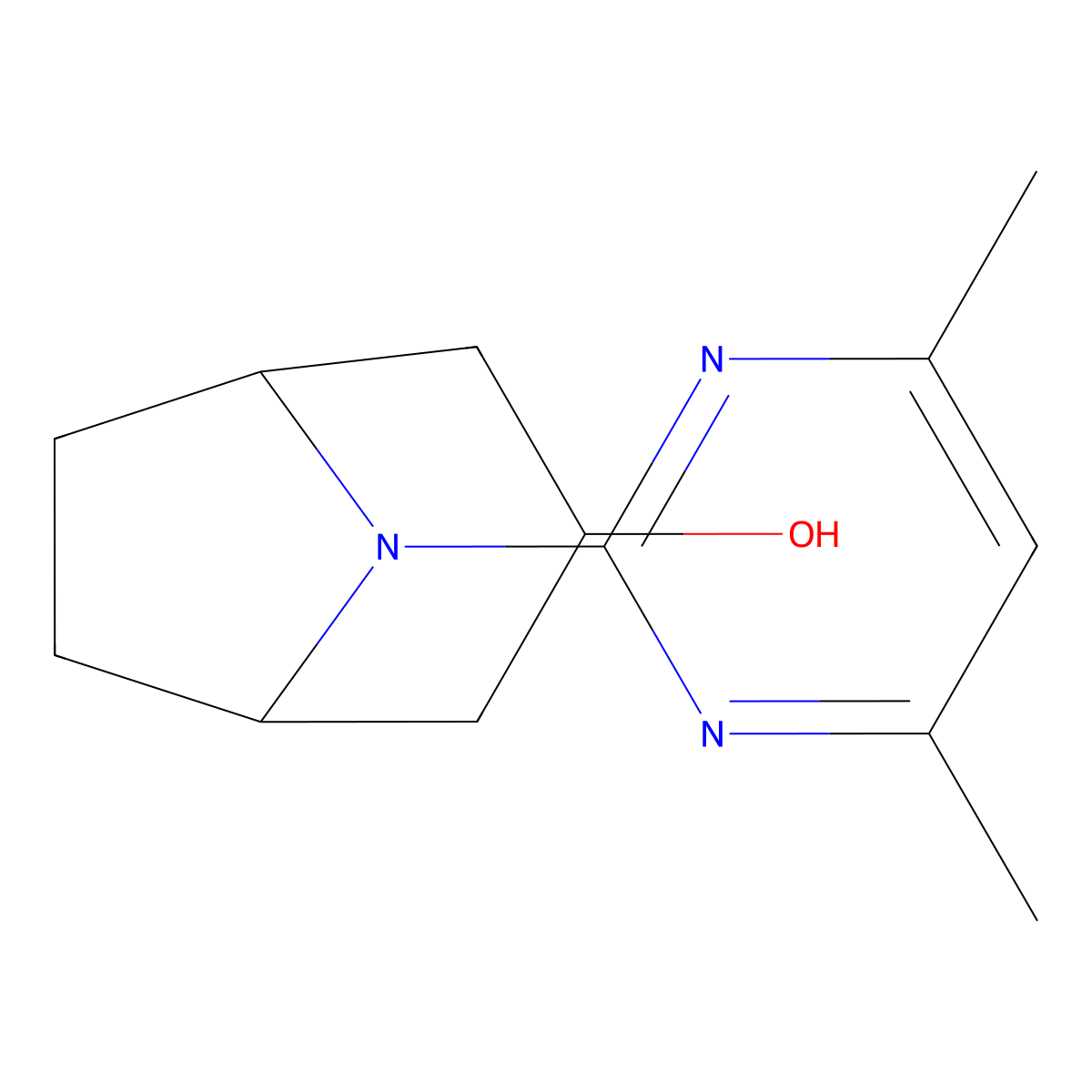 8-(4,6-Dimethylpyrimidin-2-yl)-8-azabicyclo[3.2.1]octan-3-ol molecular structure, CAS 1410106-45-4