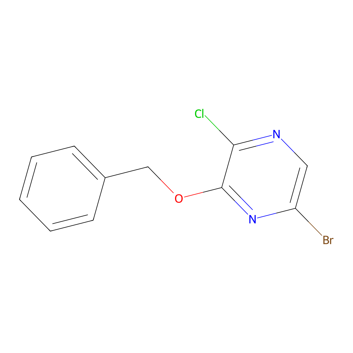 3-(Benzyloxy)-5-bromo-2-chloropyrazine molecular structure, CAS 1410164-69-0