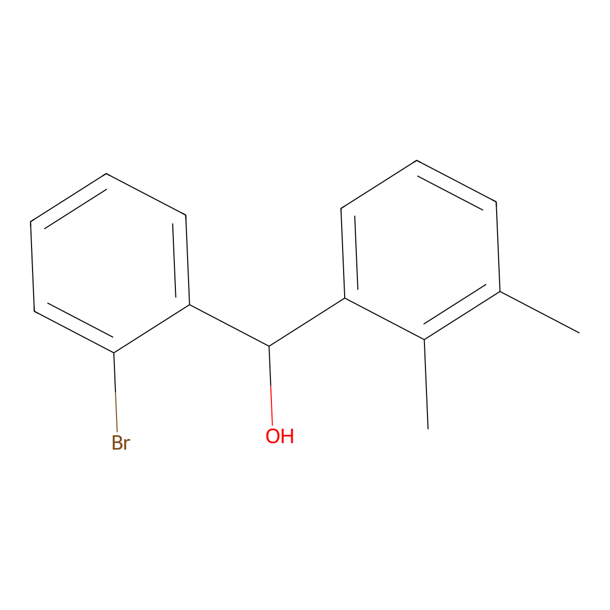 (2-Bromophenyl)(2,3-dimethylphenyl)methanol molecular structure, CAS 1410166-20-9