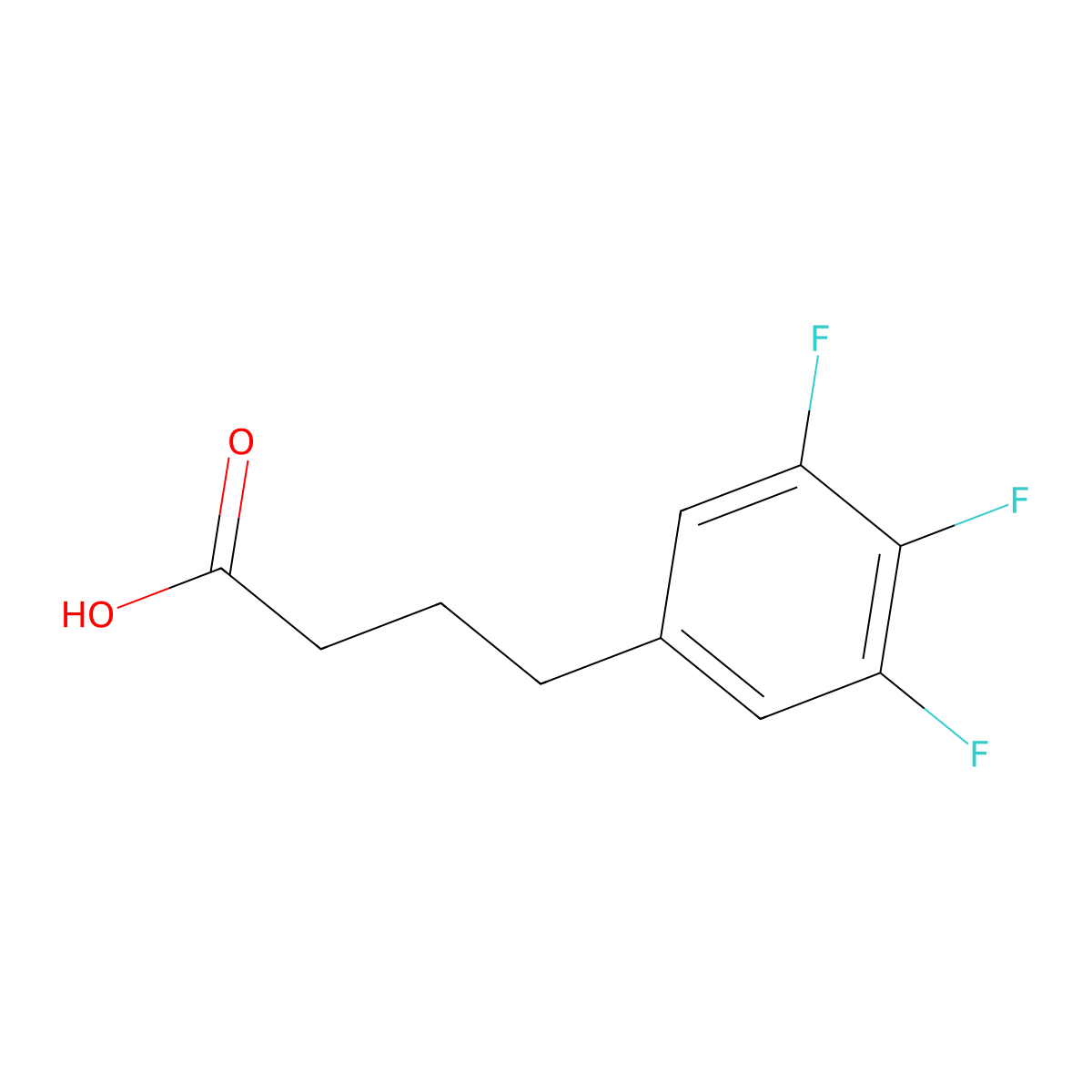 4-(3,4,5-Trifluorophenyl)butanoic acid molecular structure, CAS 1410187-01-7