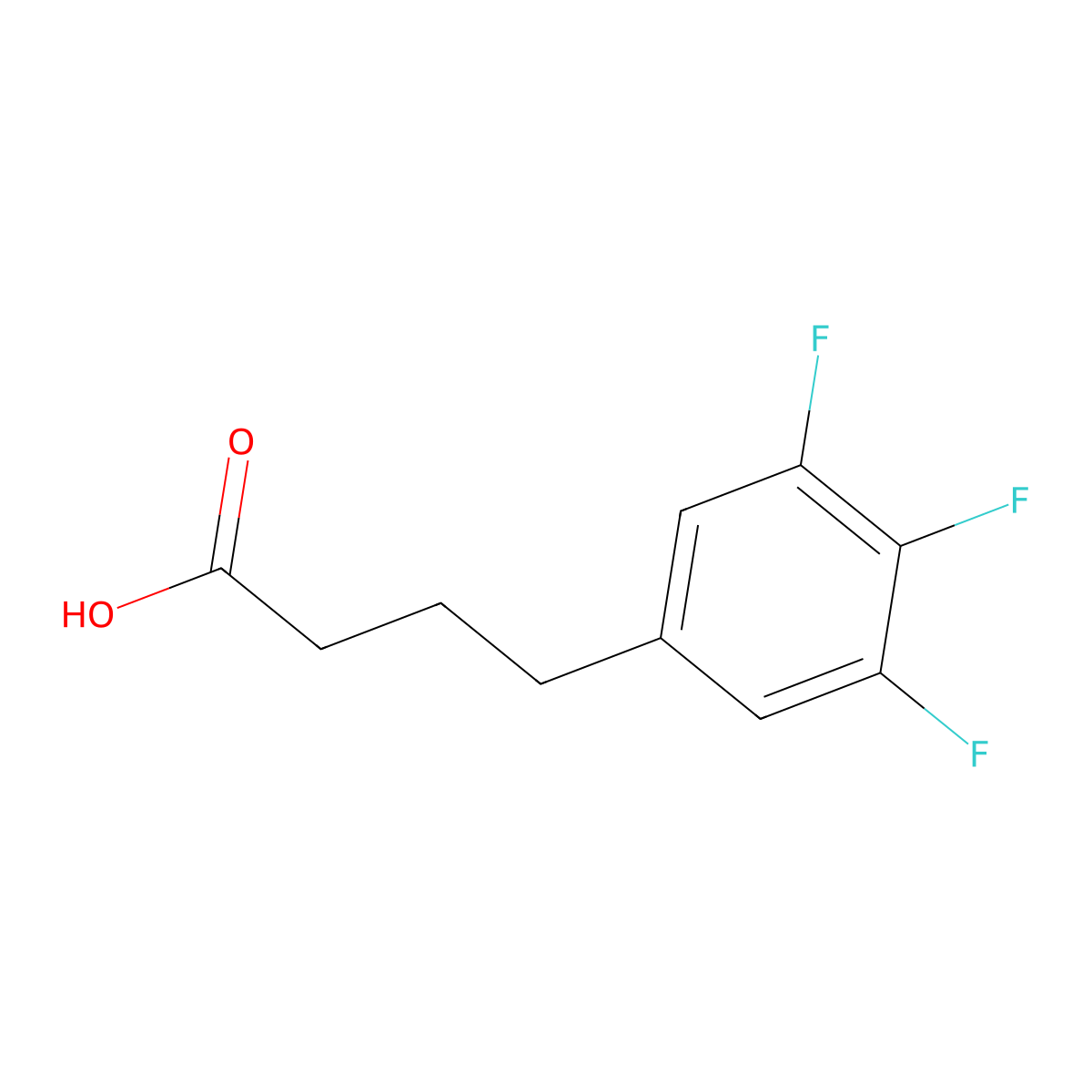 4-(3,4,5-Trifluorophenyl)butanoic acid molecular structure, CAS 1410187-01-7
