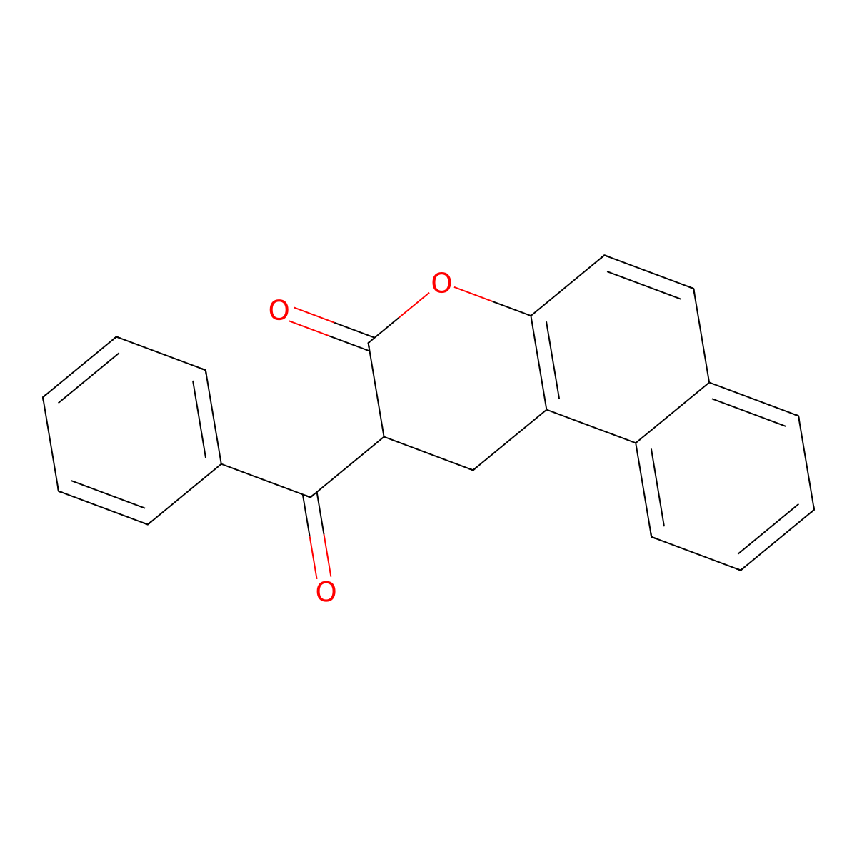2-benzoyl-1H-benzo[f]chromen-3(2H)-one molecular structure, CAS 14103-22-1
