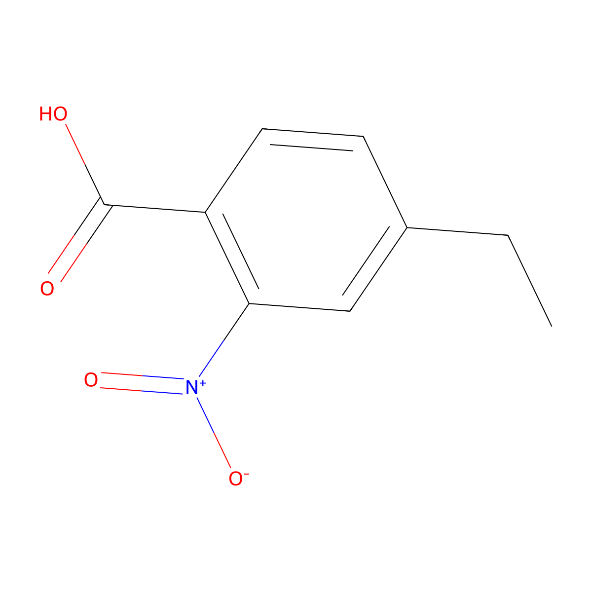 4-Ethyl-2-nitrobenzoic acid molecular structure, CAS 141030-64-0