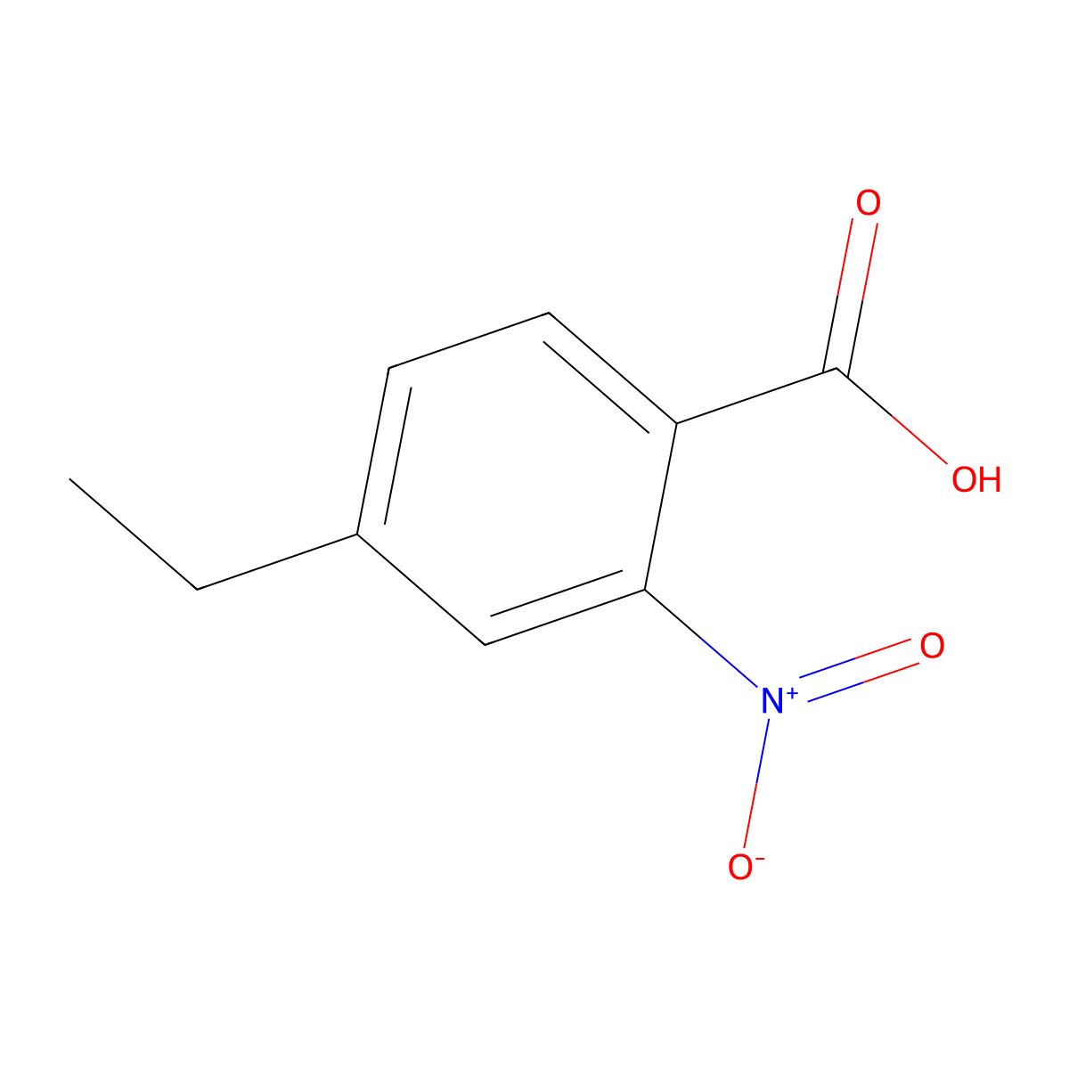 4-Ethyl-2-nitrobenzoic acid molecular structure, CAS 141030-64-0