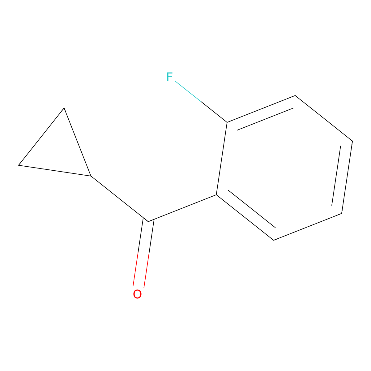 Cyclopropyl(2-fluorophenyl)methanone molecular structure, CAS 141030-72-0