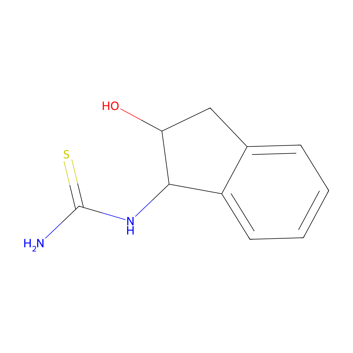 ((1R,2R)-2-hydroxy-2,3-dihydro-1H-inden-1-yl)thiourea molecular structure, CAS 141034-14-2
