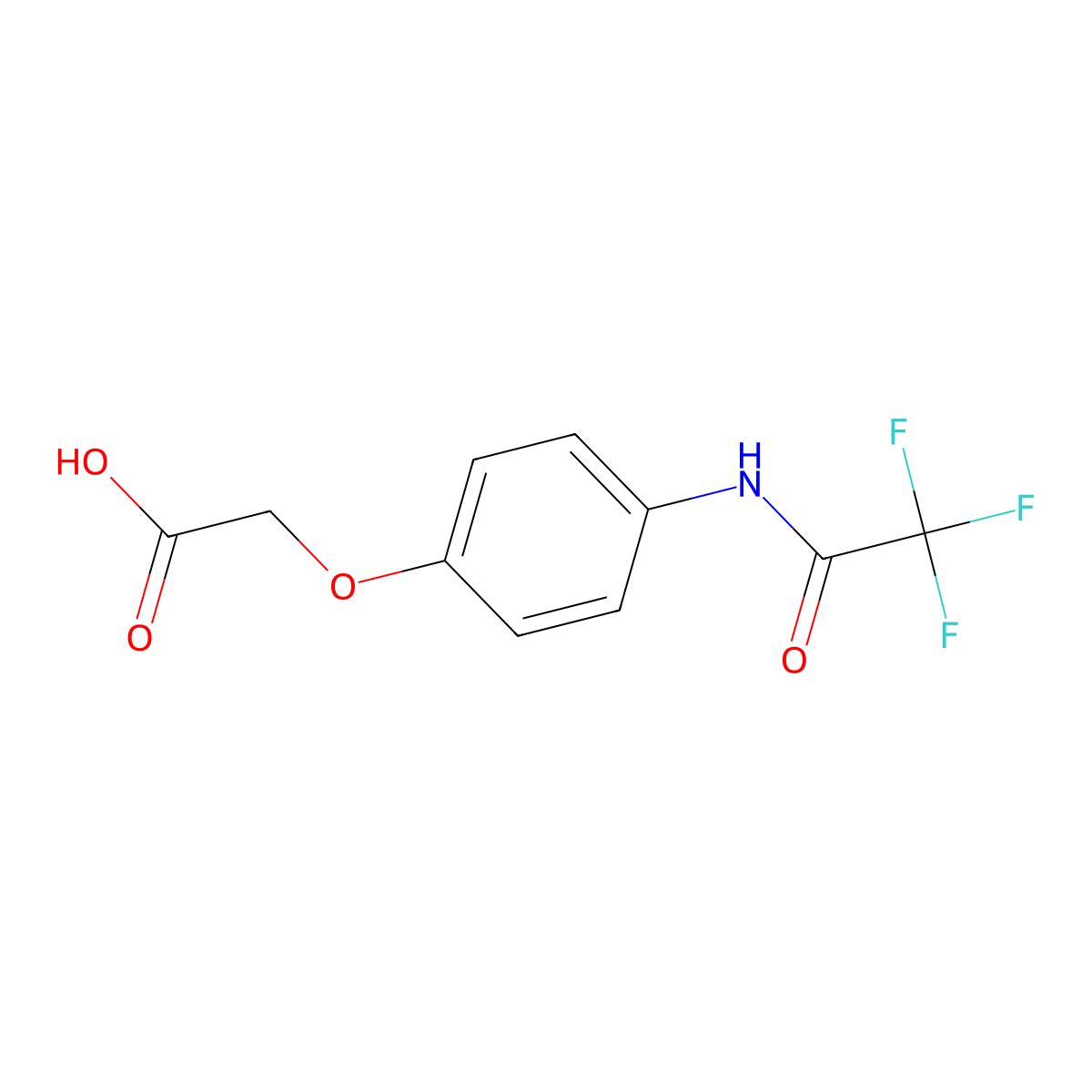 2-[4-(Trifluoroacetamido)phenoxy]acetic acid molecular structure, CAS 1410363-11-9
