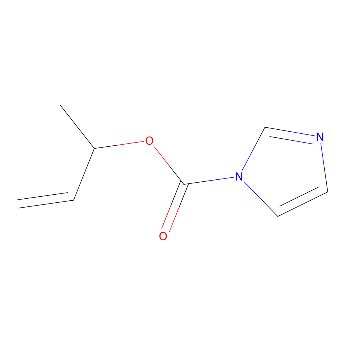 3-Buten-2-yl 1H-imidazole-1-carboxylate molecular structure, CAS 141037-05-0