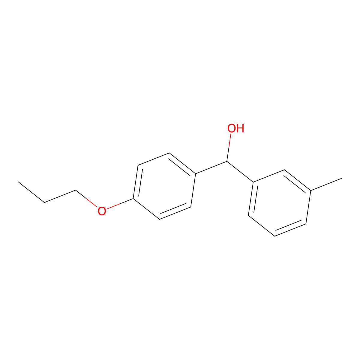 (4-Propoxyphenyl)(m-tolyl)methanol molecular structure, CAS 1410386-49-0