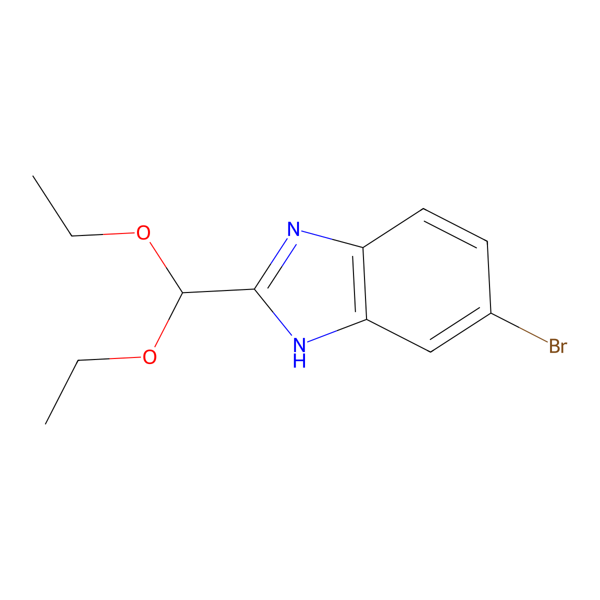 5-Bromo-2-(diethoxymethyl)benZimidaZole molecular structure, CAS 1410421-95-2