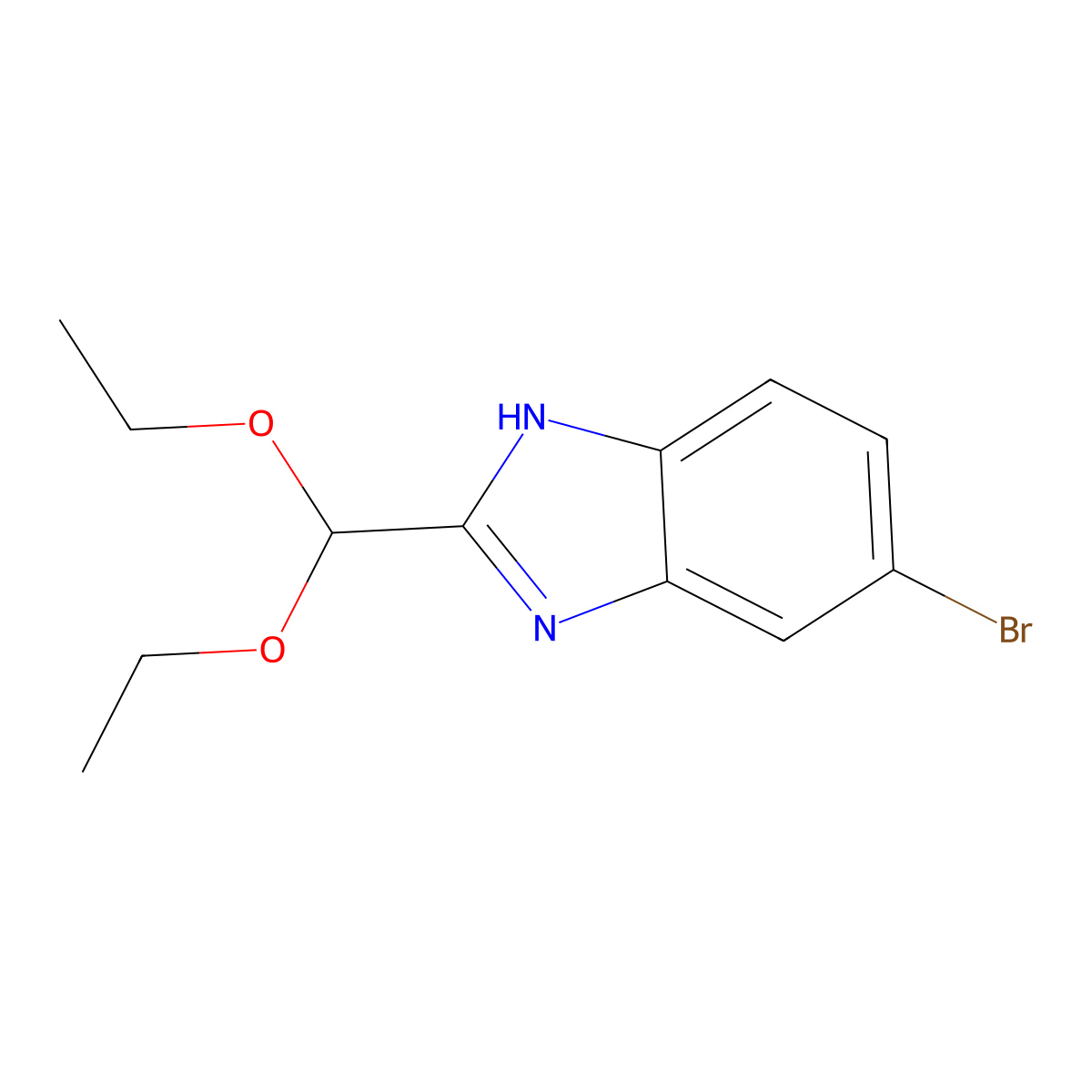 5-Bromo-2-(diethoxymethyl)benZimidaZole molecular structure, CAS 1410421-95-2