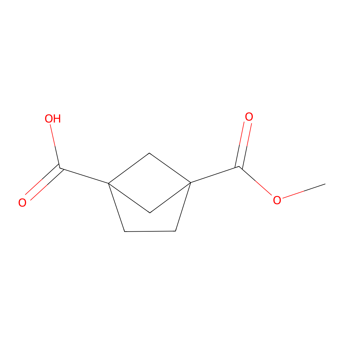 4-(Methoxycarbonyl)bicyclo[2.1.1]hexane-1-carboxylic acid molecular structure, CAS 141046-52-8
