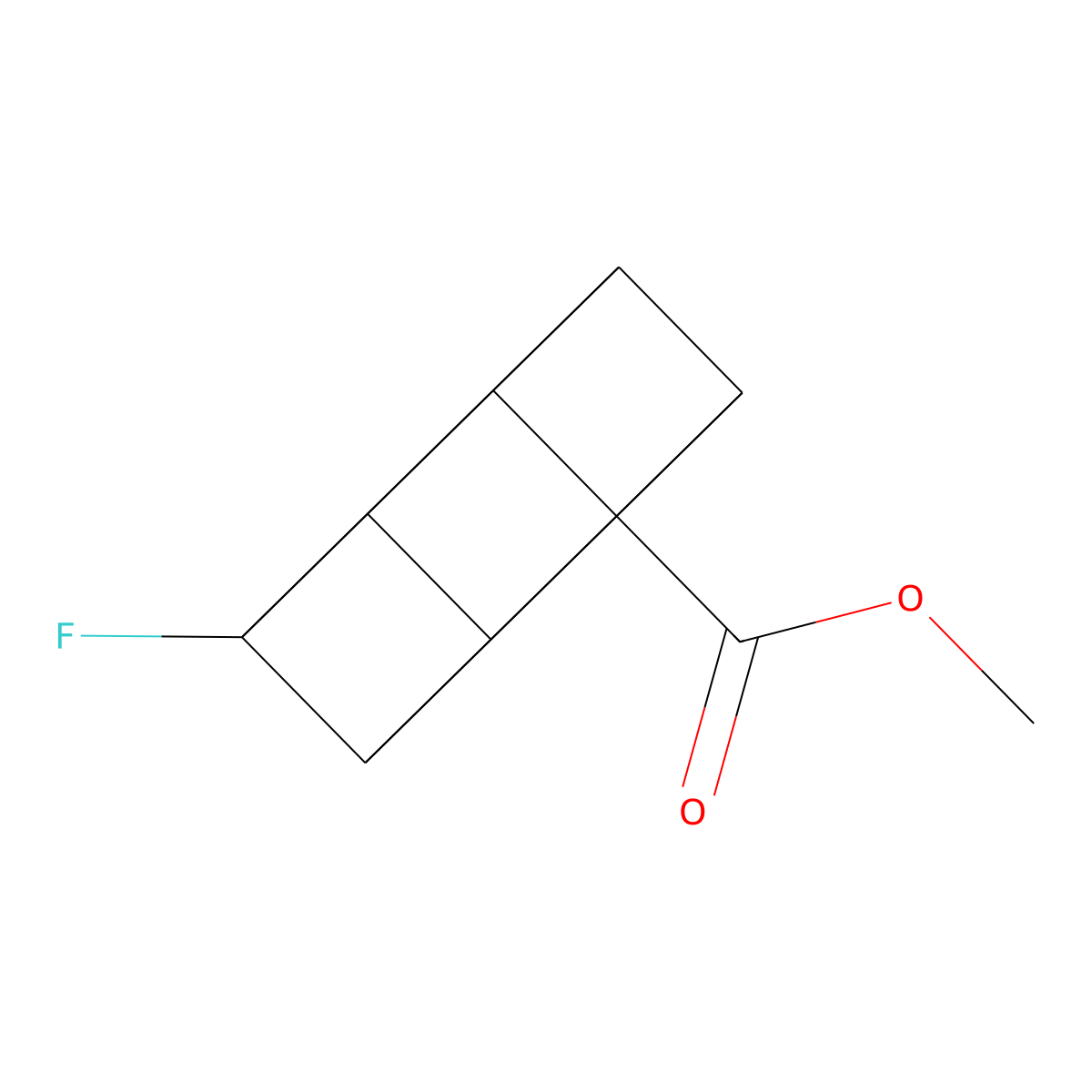 methyl (1s,2R,3r,8S)-4-fluorocubane-1-carboxylate molecular structure, CAS 141046-54-0
