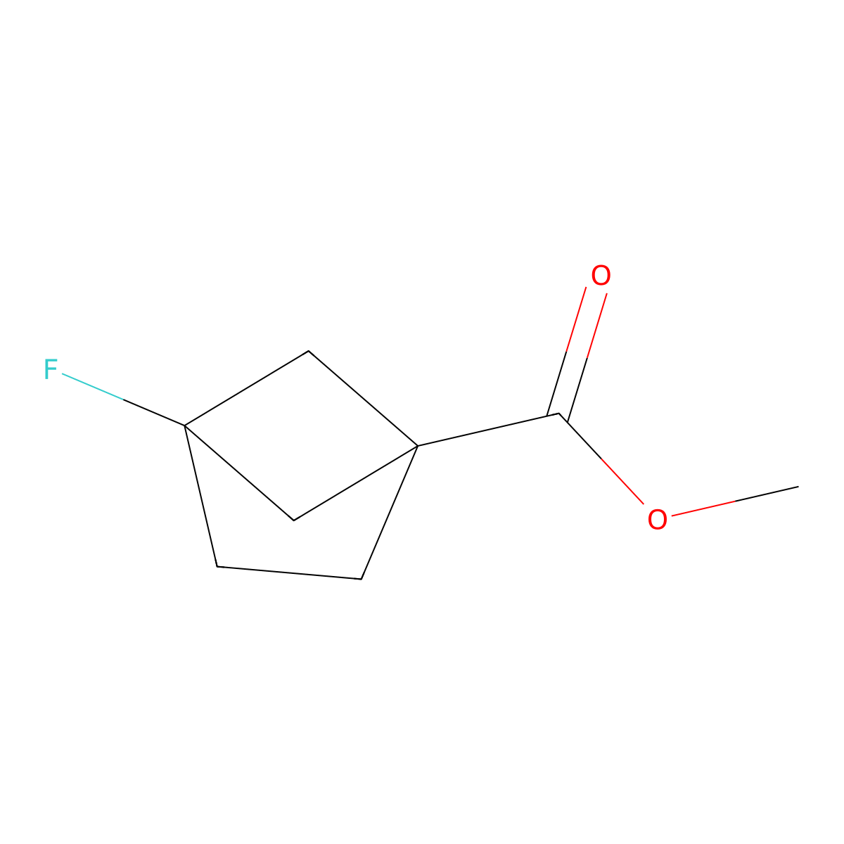 Methyl 4-fluorobicyclo[2.1.1]hexane-1-carboxylate molecular structure, CAS 141046-63-1