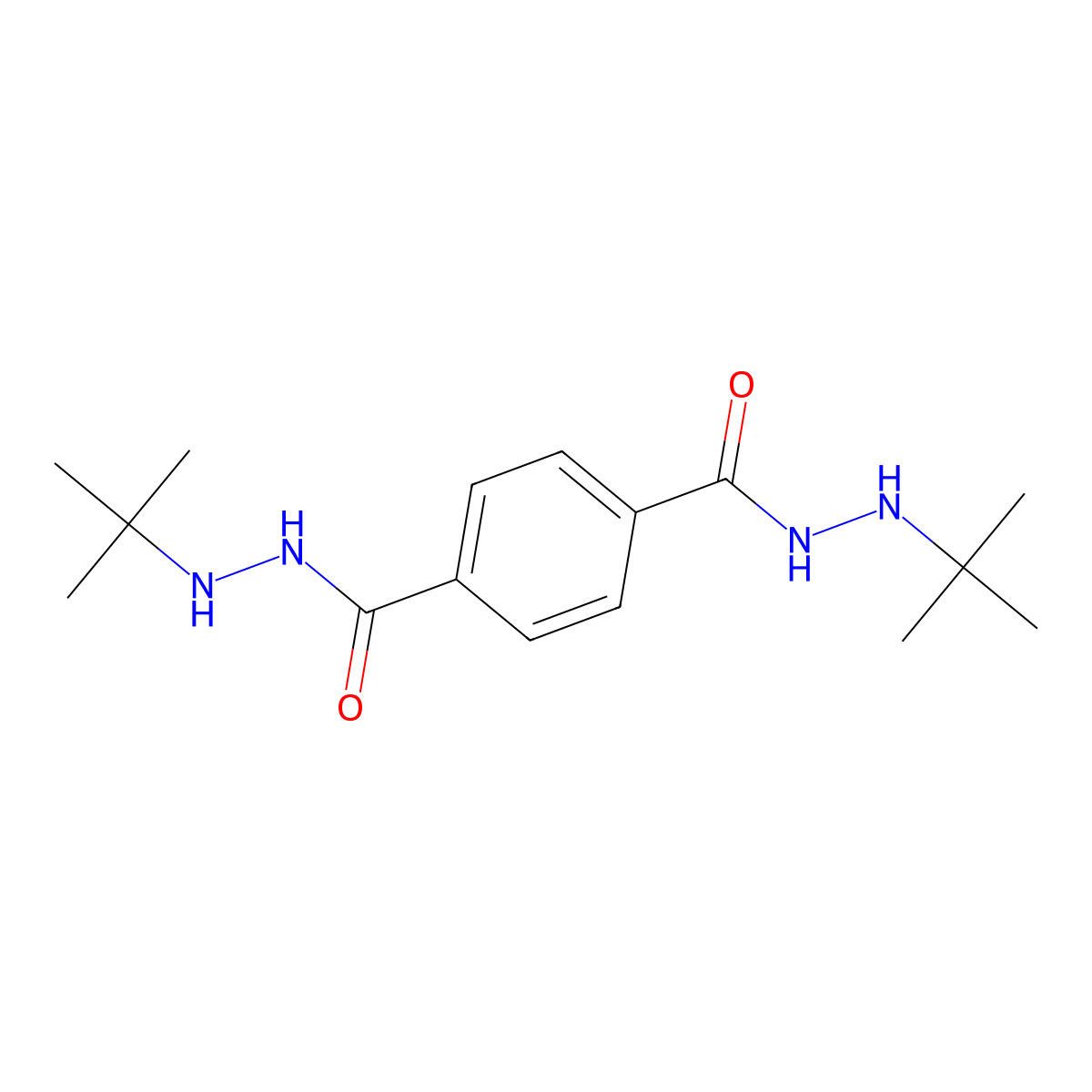 N'~1~,N'~4~-di(tert-butyl)terephthalohydrazide molecular structure, CAS 141048-11-5