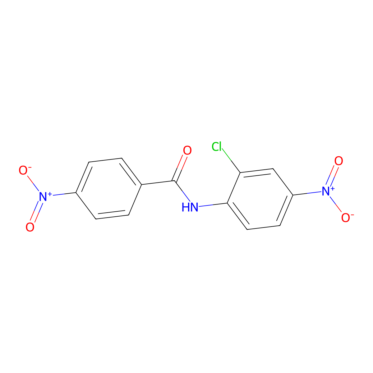 N-(2-Chloro-4-nitrophenyl)-4-nitrobenzamide molecular structure, CAS 14105-73-8