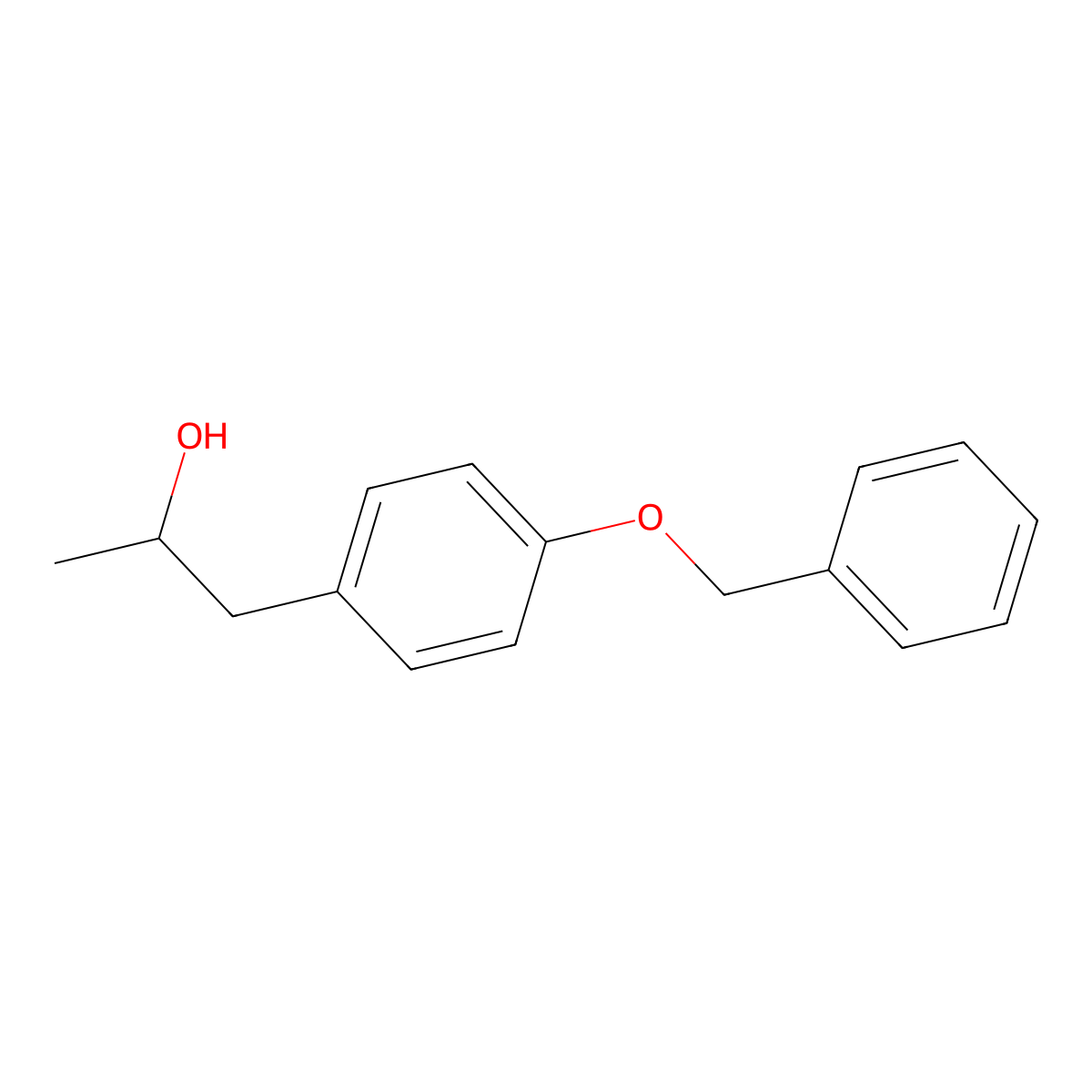 1-(4-(Benzyloxy)phenyl)propan-2-ol molecular structure, CAS 141052-44-0