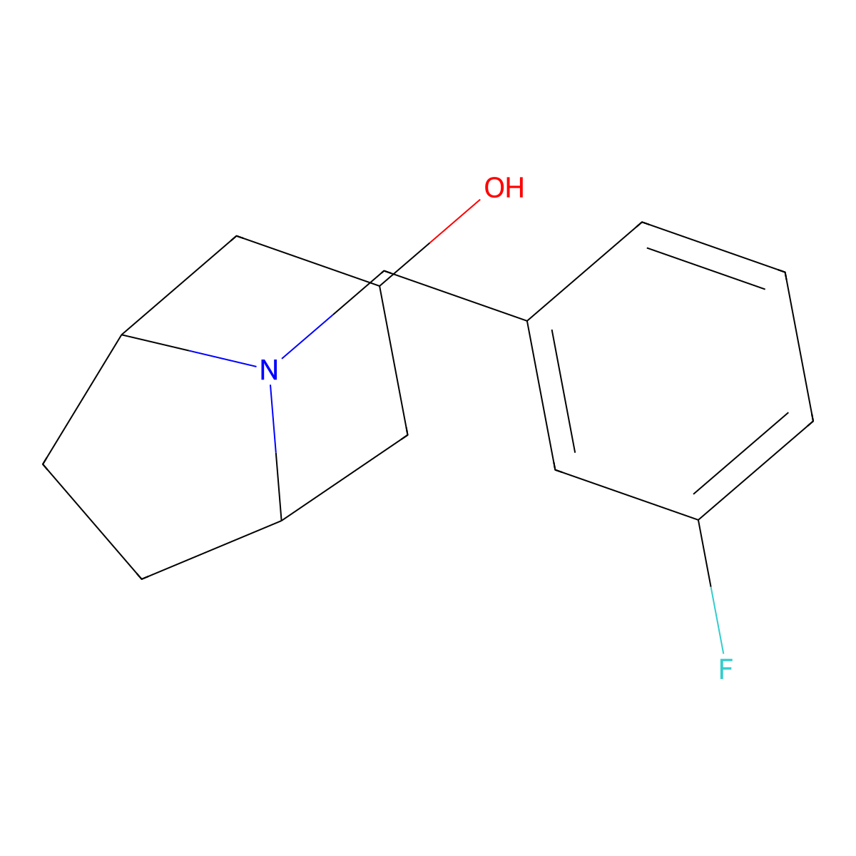 8-[(3-Fluorophenyl)methyl]-8-azabicyclo[3.2.1]octan-3-ol molecular structure, CAS 1410582-76-1