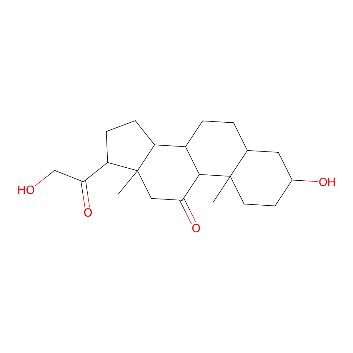 Alphadolone molecular structure, CAS 14107-37-0