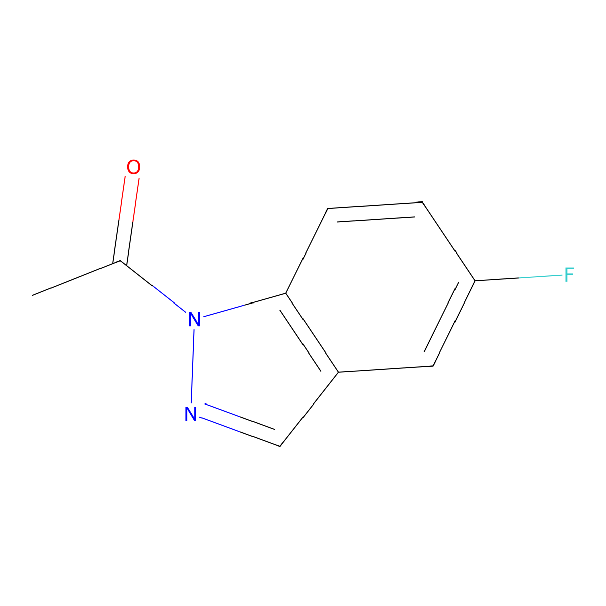1-Acetyl-5-fluoro-1H-indazole molecular structure, CAS 141071-11-6