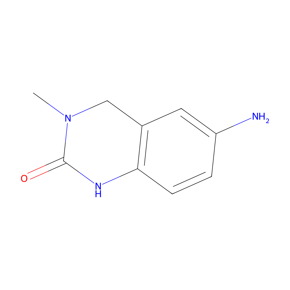6-Amino-3-methyl-1,2,3,4-tetrahydroquinazolin-2-one molecular structure, CAS 1410782-55-6
