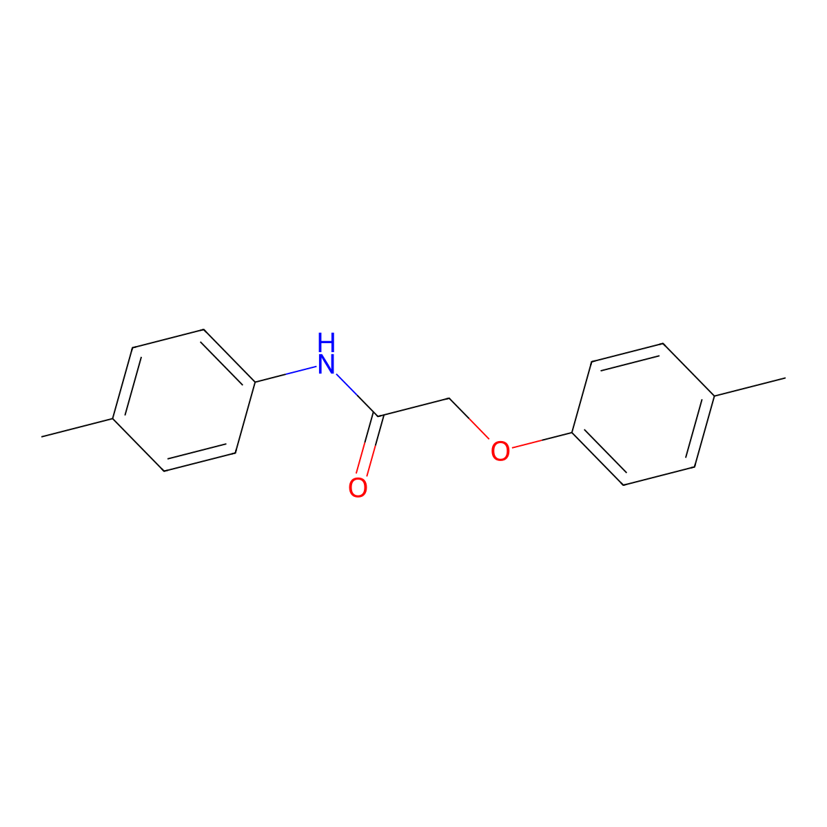 2-(4-methylphenoxy)-N-(4-methylphenyl)acetamide molecular structure, CAS 141079-21-2