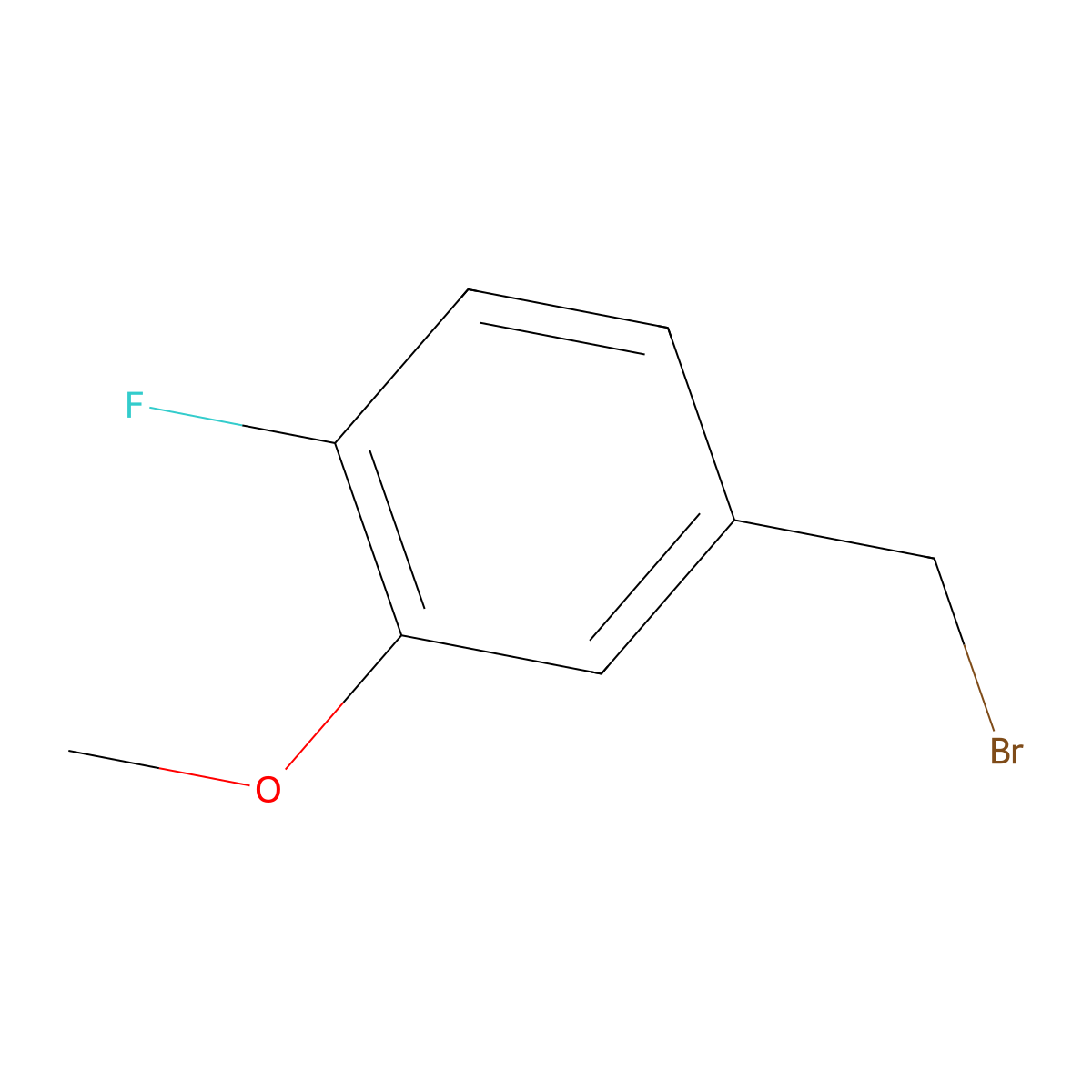 4-Fluoro-3-methoxybenzyl bromide molecular structure, CAS 141080-73-1