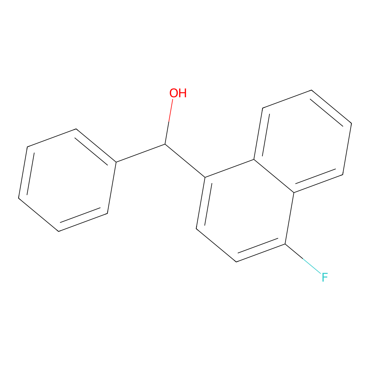 (4-Fluoronaphthalen-1-yl)(phenyl)methanol molecular structure, CAS 1410864-75-3