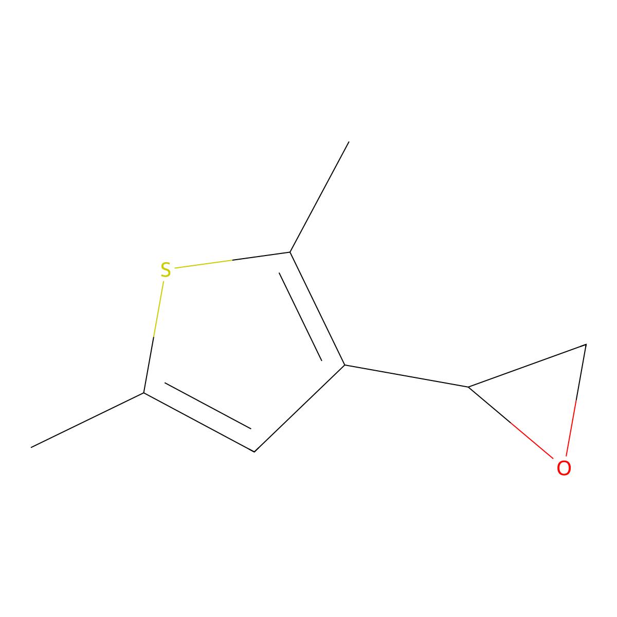 2-(2,5-Dimethylthiophen-3-yl)oxirane molecular structure, CAS 1410867-09-2