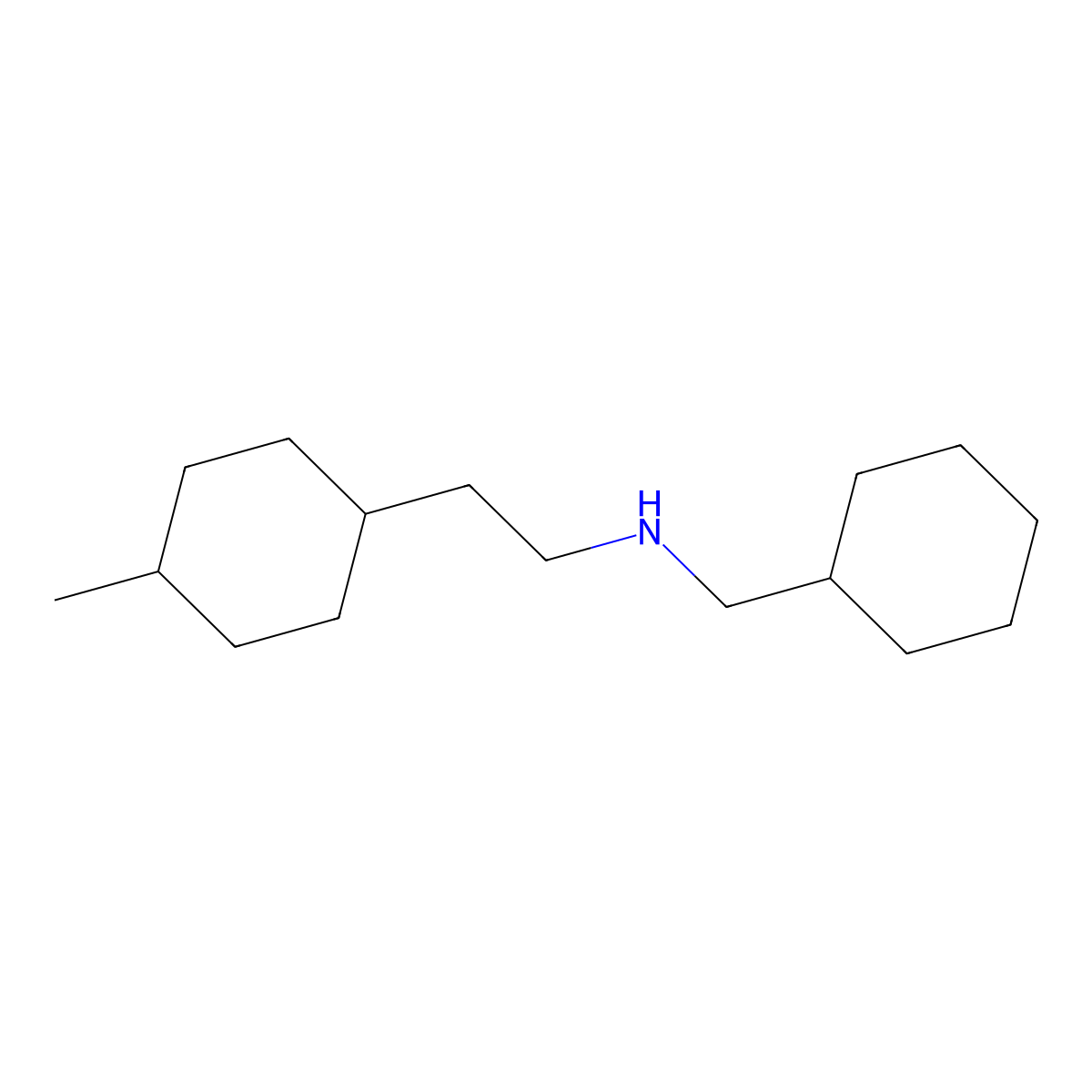 (Cyclohexylmethyl)[2-(4-methylcyclohexyl)ethyl]amine molecular structure, CAS 1410922-56-3